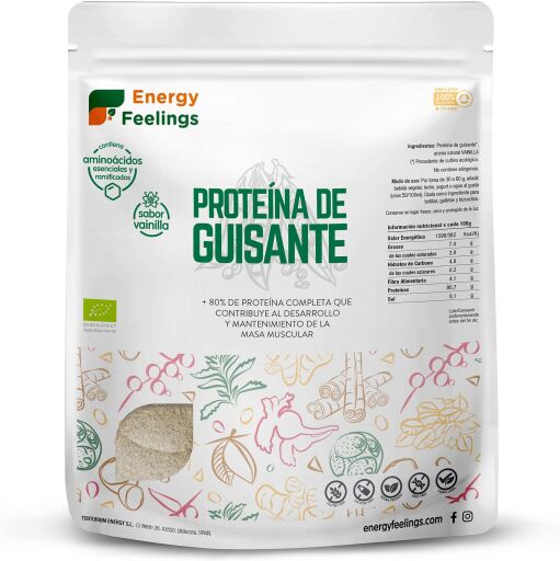 Energy Feelings Proteina De Guisante 1 Kg Eco Vegan Sin Gluten