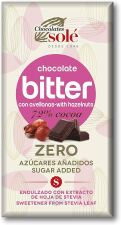 Chocolate Negro 72% Con Avellana Y Stevia 100 Gr