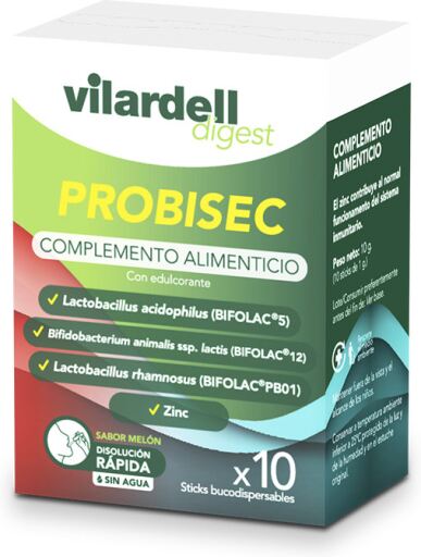 Vilardell Digest Probisec 10 Sticks Bucodisp