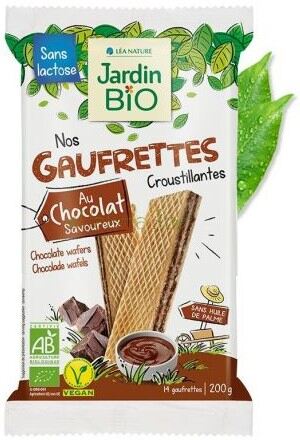 Jard&iacute;n Bio Waffers De Chocolate 200 Gr