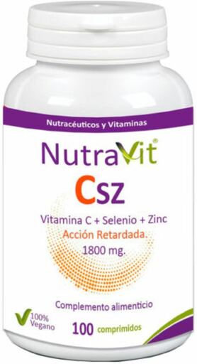 Nutravit Csz (vitamina C + Selenio + Zinc) 100 Comprimidos De 1800mg