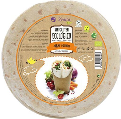 Zealia Wrap De Quinoa Bio Sin Gluten 120 G