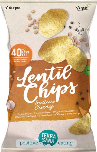 Terrasana Chips De Lentejas Con Curry Hind&uacute; 75 G