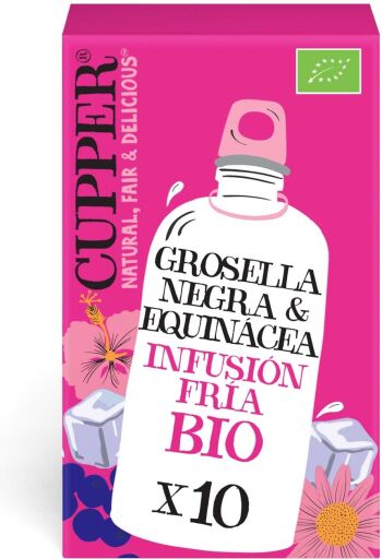 Cupper Infusi&oacute;n Fr&iacute;a Con Grosella Negra Y Equin&aacute;cea Bio 10 Bolsitas Infusoras (grosella)