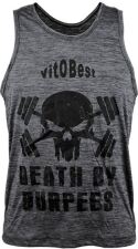 Vitobest Camiseta Tirantes Burpees Elastic-dry Gris