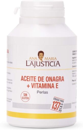 Ana Maria LaJusticia Aceite de Onagra + Vitamina E 275 perlas