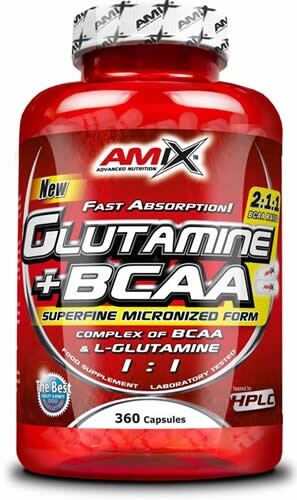 Glutamina + Bcaa + 360 C&aacute;psulas - Amino&aacute;cidos Recuperador Muscular, Ideal para Deportistas