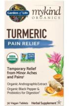 Mykind Organics Turmeric Pain Relief 30 Vegan Tabs