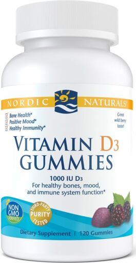 Nordic Naturals Vitamin D3 Gummies 1000 Iu 120 Gummies