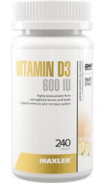 Maxler Vitamin D3 600iu 240 Caps